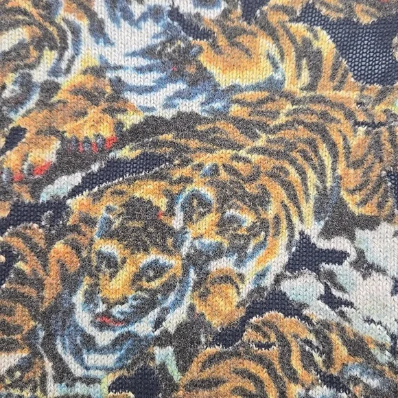 KENZO FLYING TIGER WOOL BLEND SWEATER SIZE LARGE.   #7358 - Picture 9 of 12